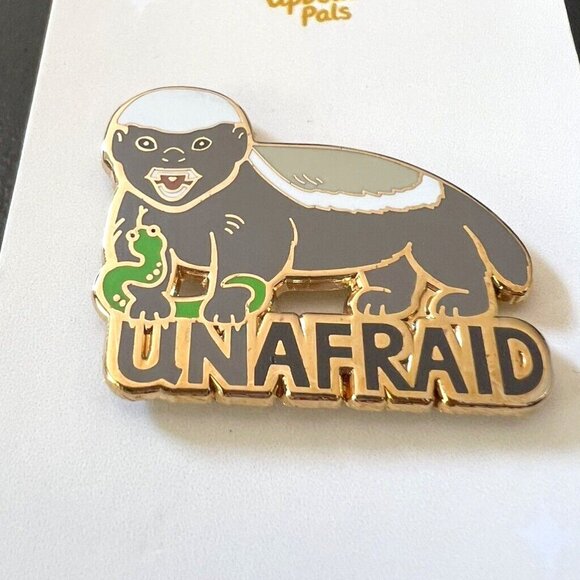 Upbeat Pals UNAFRAID Brooch Pin - Picture 1 of 4